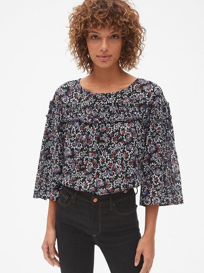 Tiered Ruffle Blouse