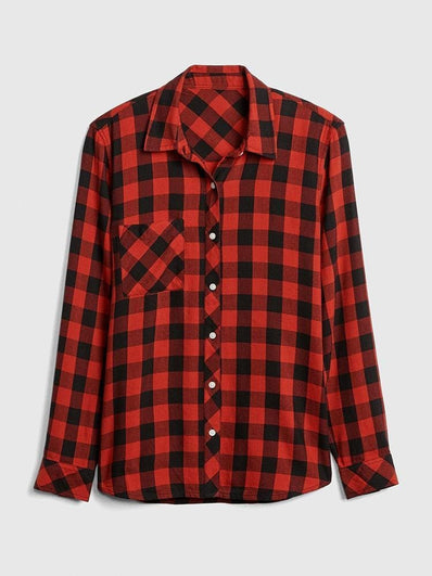 Drapey Plaid Shirt